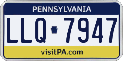 PA license plate LLQ7947