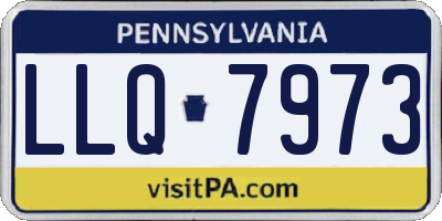 PA license plate LLQ7973