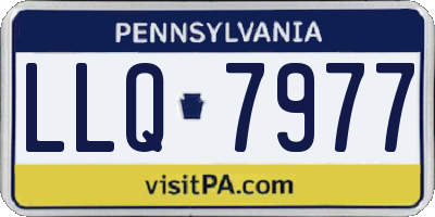 PA license plate LLQ7977