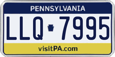 PA license plate LLQ7995