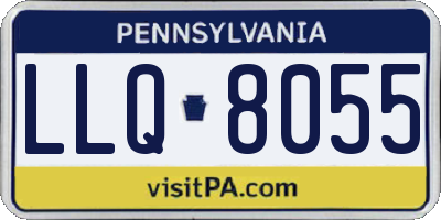 PA license plate LLQ8055