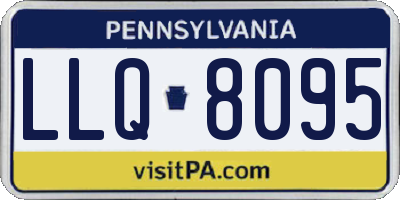 PA license plate LLQ8095