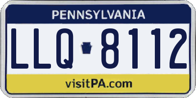 PA license plate LLQ8112