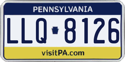 PA license plate LLQ8126