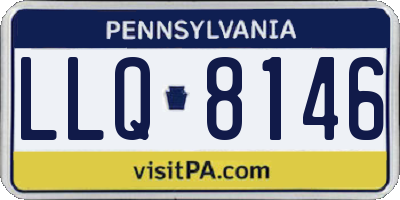 PA license plate LLQ8146