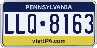 PA license plate LLQ8163