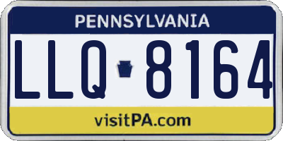 PA license plate LLQ8164