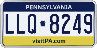 PA license plate LLQ8249