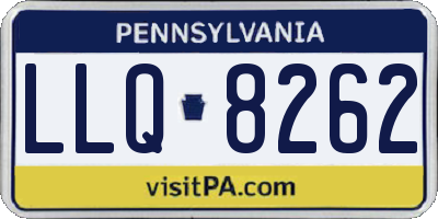 PA license plate LLQ8262