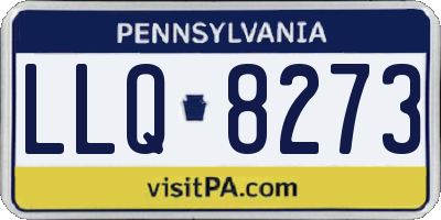 PA license plate LLQ8273