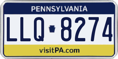 PA license plate LLQ8274