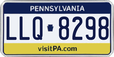 PA license plate LLQ8298