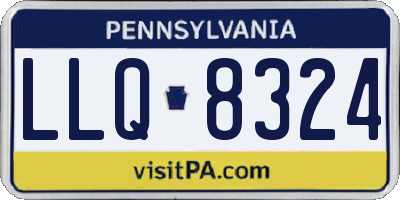 PA license plate LLQ8324