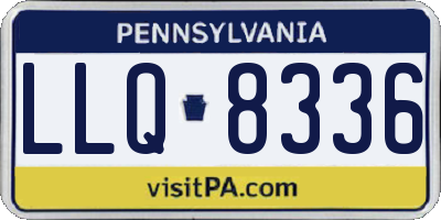 PA license plate LLQ8336