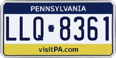 PA license plate LLQ8361