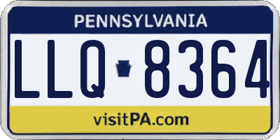 PA license plate LLQ8364
