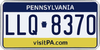 PA license plate LLQ8370