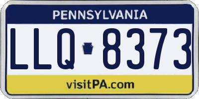 PA license plate LLQ8373