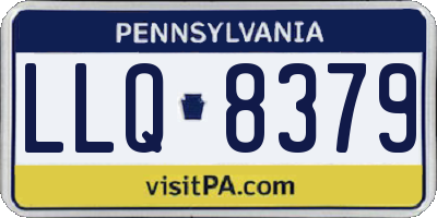 PA license plate LLQ8379
