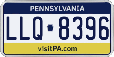 PA license plate LLQ8396