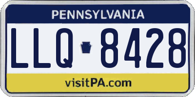 PA license plate LLQ8428