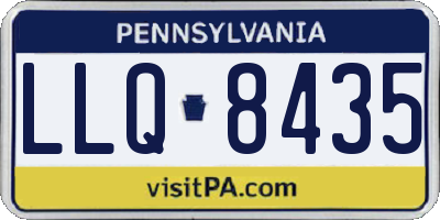 PA license plate LLQ8435