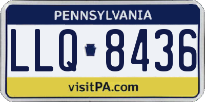 PA license plate LLQ8436