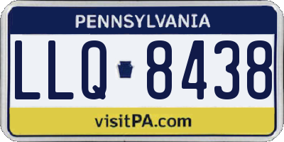 PA license plate LLQ8438