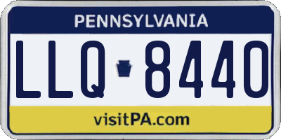PA license plate LLQ8440