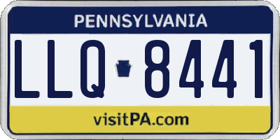 PA license plate LLQ8441