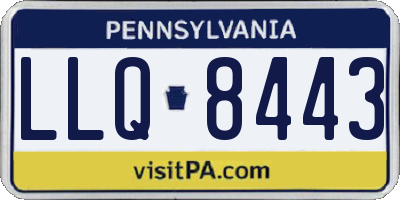 PA license plate LLQ8443