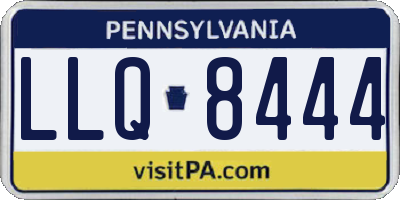 PA license plate LLQ8444