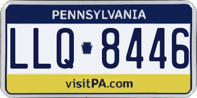 PA license plate LLQ8446