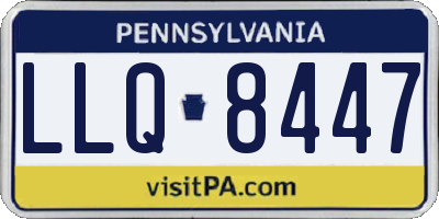 PA license plate LLQ8447