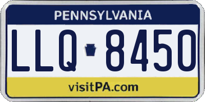 PA license plate LLQ8450