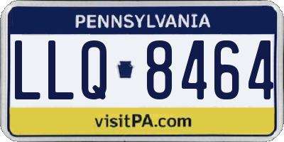 PA license plate LLQ8464