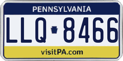PA license plate LLQ8466