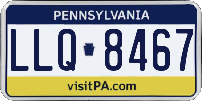 PA license plate LLQ8467