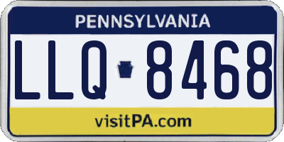 PA license plate LLQ8468