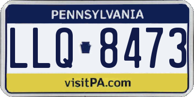 PA license plate LLQ8473