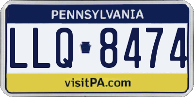 PA license plate LLQ8474