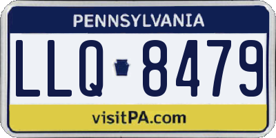 PA license plate LLQ8479