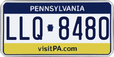 PA license plate LLQ8480