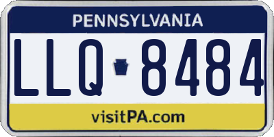 PA license plate LLQ8484