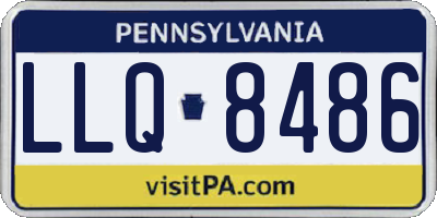 PA license plate LLQ8486