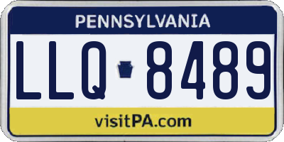 PA license plate LLQ8489