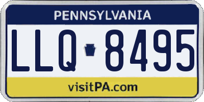 PA license plate LLQ8495