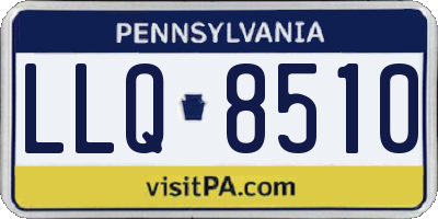 PA license plate LLQ8510