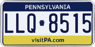 PA license plate LLQ8515