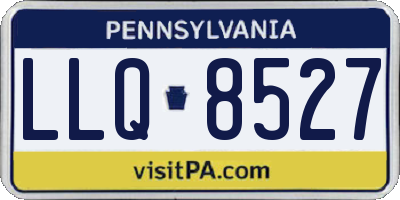 PA license plate LLQ8527